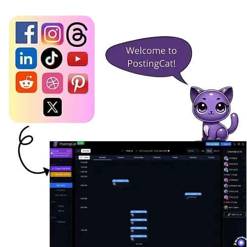 PostingCat Social Media Dashboard